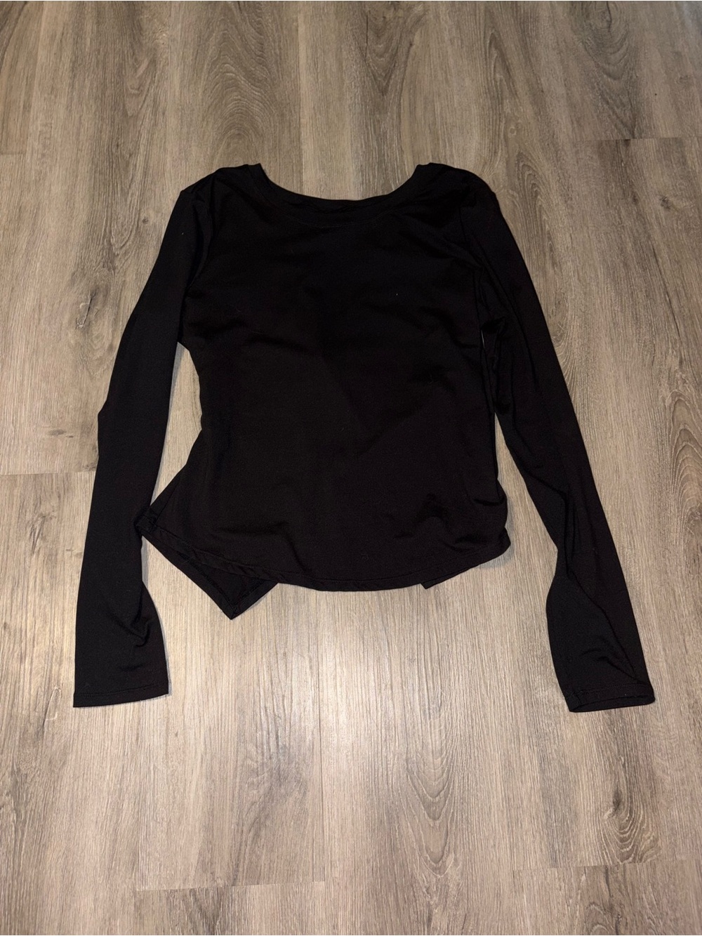Black Open Back Longsleeve